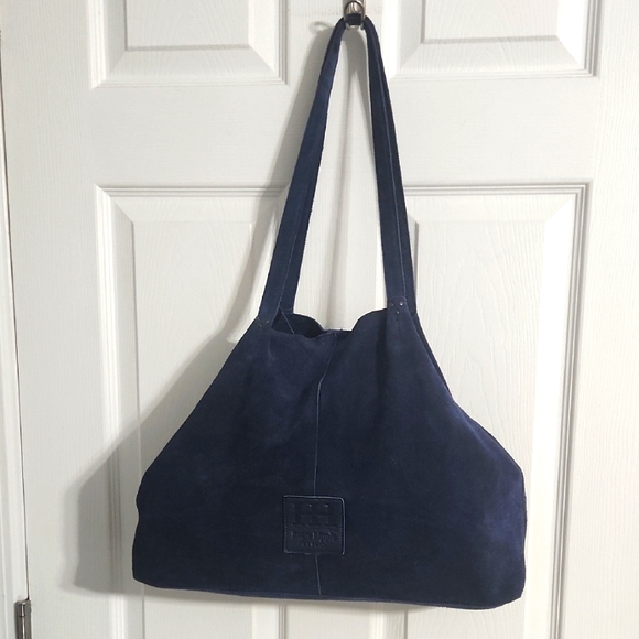 Haute Hippie Handbags - Haute Hippie Cinched Suede Leather Tote